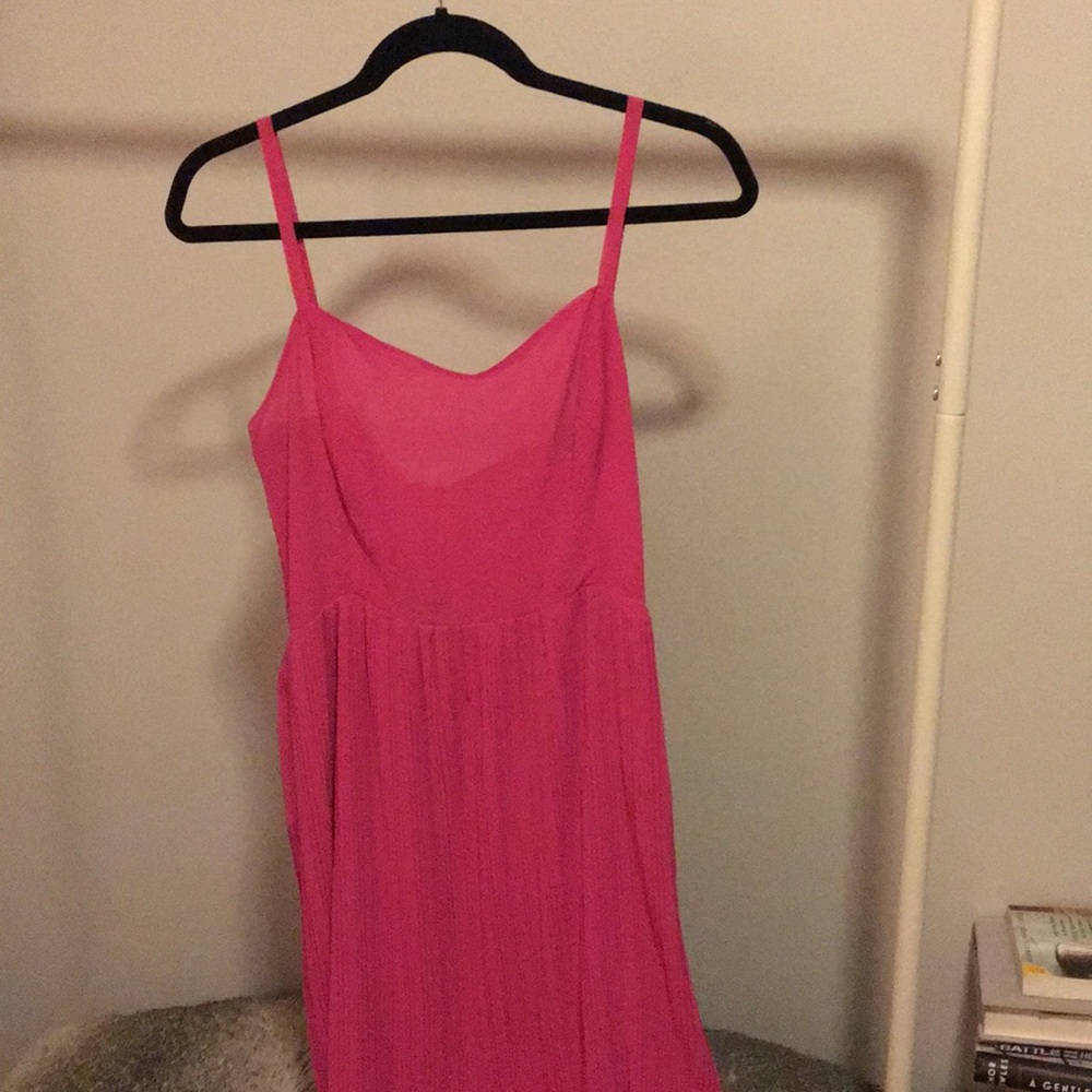 Sanctuary Pink Pleated Dress